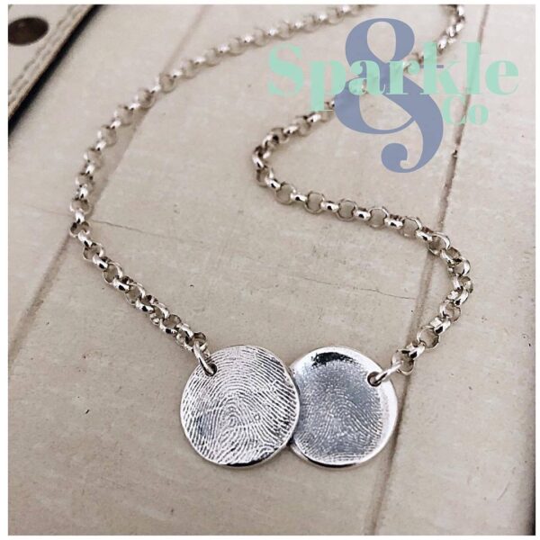 Circular Fingerprint Necklace