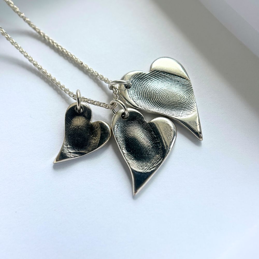 Abstract Heart Pendants