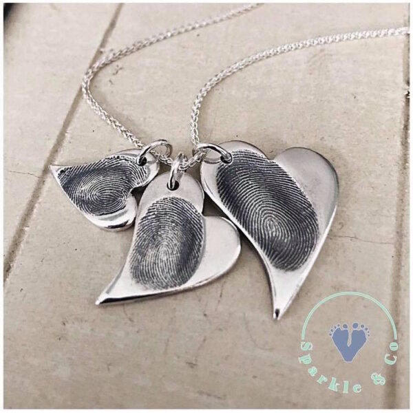 Abstract Heart Pendants