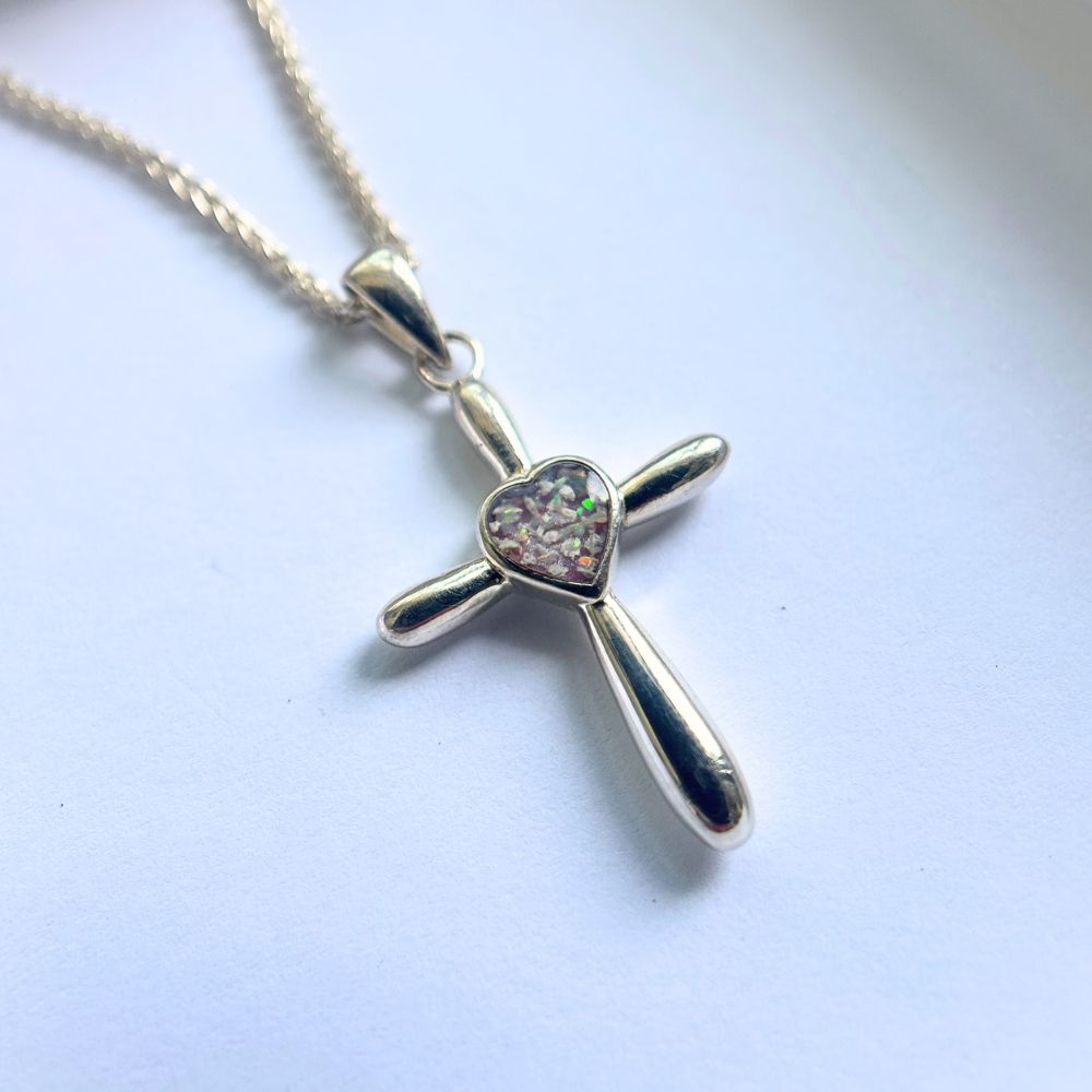 Heart Cross Pendant Image 2