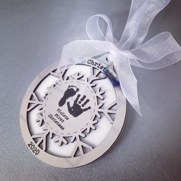 Mirrored Print Bauble