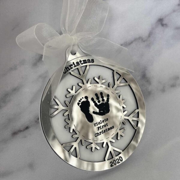 Mirrored Print Bauble