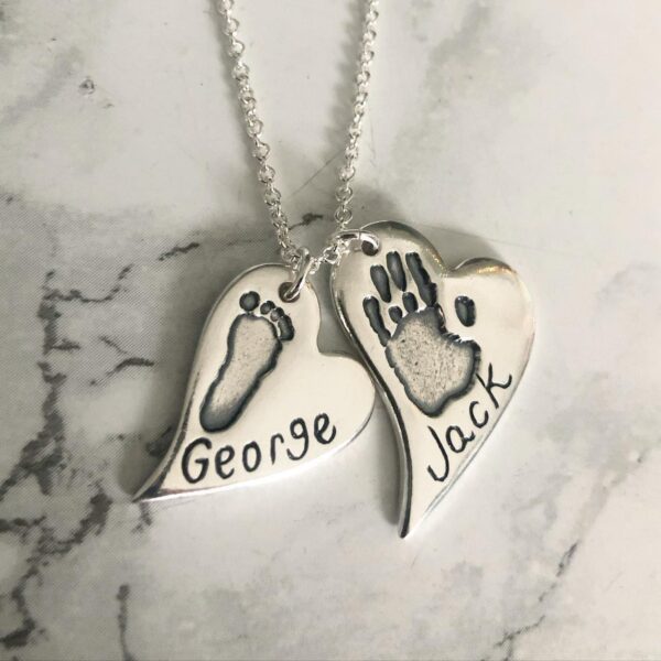 Standard and Medium Abstract Heart Pendant