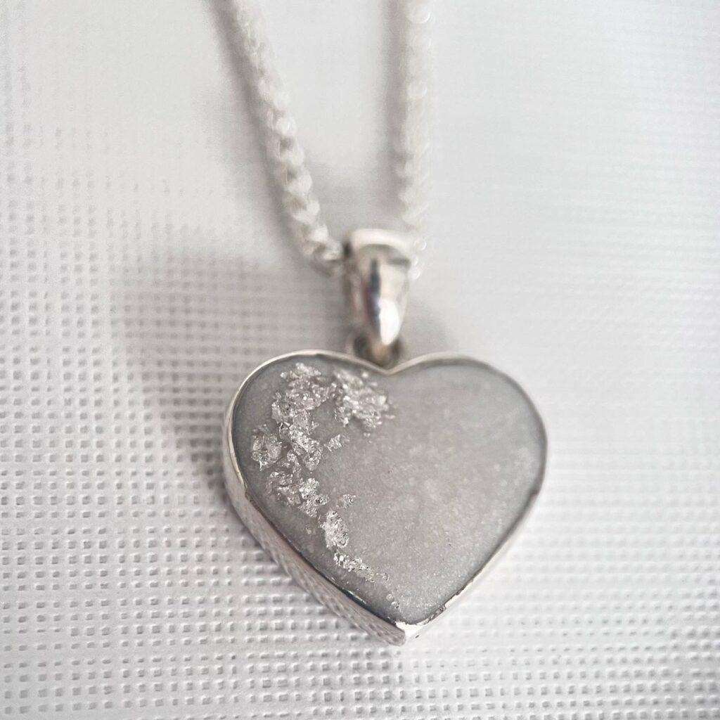 Breast Milk Heart Necklace Sparkle & Co