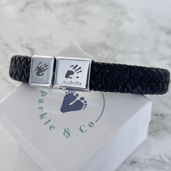 Mens leather bracelet