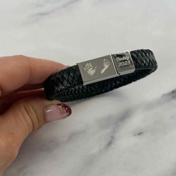 Mens leather bracelet