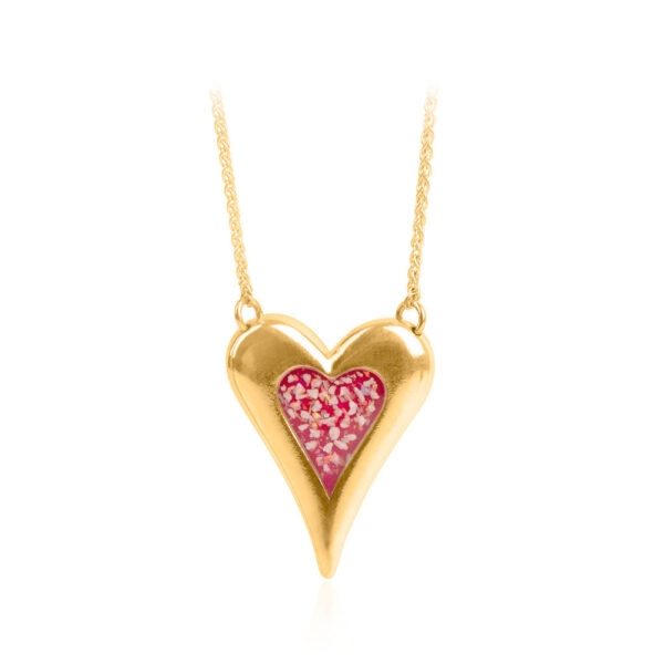 Double Chain Heart Pendant